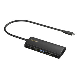 バッファロー Type-C接続 ドッキングステーション PD対応 HDMI出力(ブラック) LUD-U3-CGHDBK