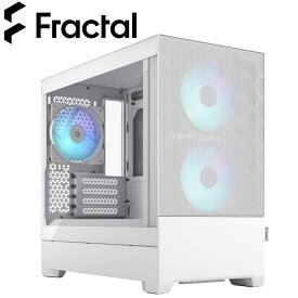 Fractal Design｜フラクタルデザイン ミニPCケース Pop Mini Air RGB White TG Clear Tint FD-C-POR1M-01