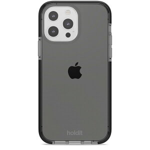Holdit�i�z�[���f�B�b�g�j iPhone 13 Pro�p Seethru �N���A�P�[�X �i�u���b�N�j Holdit 15189
