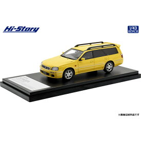 ハイストーリー 1/43 NISSAN STAGEA 25t RS FOUR S (1998) ライトニングイエロー【HS381YE】 ミニカー