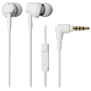 オーディオテクニカ マイク&コントローラー搭載ダイナミック密閉型カナルイヤホン(ホワイト) ATH-CK350XIS-WH audio-technica