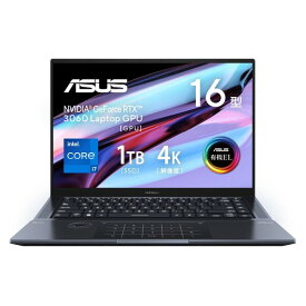 ASUS（エイスース） UX7602ZM-ME137X 16.0型 ノートパソコン ASUS Zenbook Pro 16X OLED UX7602ZM（Core i7/ 32GB/ 1TB SSD/ GeForce RTX 3060/ WPS Office）テックブラック ASUS Dial 搭載モデル
