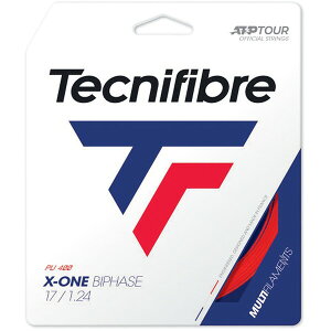 Tecnifibre(テクニファイバー) 硬式テニス用ストリング X-ONE BIPHASE 1.24(レッド・サイズ:12m) TCF-01GXO124XR