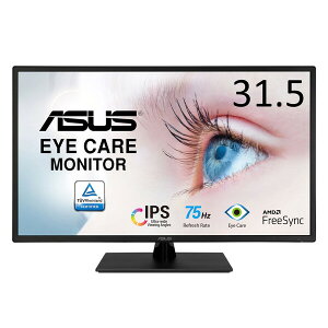 ASUSbGCX[X tfBXvC(31.5^/IPS/FullHD 1920×1080/75Hz/5ms/HDMI1.4/D-Sub/VESA/3Nۏ)(ubN) Eye Care VA329HE