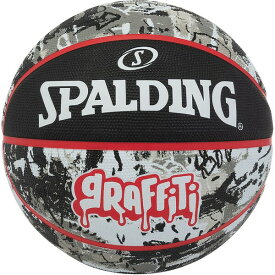 SPD-84378Z スポルディング バスケットボール グラフィティ 7号球（ブラック×レッド） SPALDING