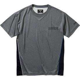 SMT211430-1700-XXL スポルディング Tシャツ DUKEサイドストレッチ（ヘザーチャコール・サイズ：XXL） SPALDING