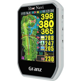 GRANZ-W ショットナビ GPSゴルフナビ Granz(ホワイト) ShotNavi　グランツ　ハンディタイプ
