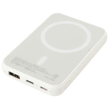 QTJ（クオリティトラストジャパン） ワイヤレス出力(5W)対応 モバイルバッテリー 5000mAh　USB-A出力×1ポート  (ホワイト)  QXW-0500WH