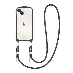 NATURALdesign iPhone14/13�p �w�ʌ^�P�[�X �V�����_�[�X�g���b�v�t I.COLOR �i�`���R�[���j IP22-61-ICSH01