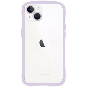 NATURALdesign iPhone 14 / 13 �p �w�ʌ^�P�[�X �}�b�g���o�[���H CHROME-CLEAR �i���x���_�[�j IP22-61-CHC04