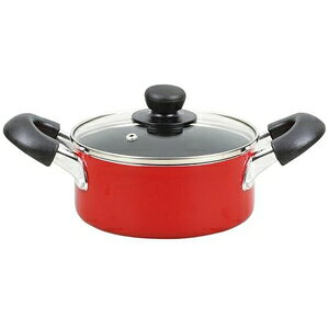 �W���X�g�T�C�Y IH�Ή��ӂ��f���H�K���X�W�t�����16cm(���b�h)HB-4400 �p�[������ JS�T�C�YIH�����E�e�i�x16CMR