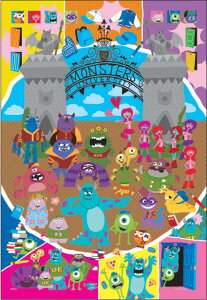 �G�|�b�N�� �p�Y���f�R���[�V�����R���[�W�� �f�B�Y�j�[ Monsters University -On Campus- 300�s�[�X�y73-311�z �W�O�\�[�p�Y�� �yDisneyzone�z