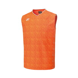 YO-10481-005-M ヨネックス ゲームシャツ（ノースリーブ）（オレンジ・サイズ：M） YONEX　メンズ