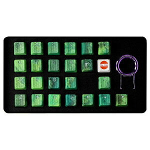 Tai-Haoi^CnIj o[Q[~OL[Lbv Mark II 23L[ Green Camo pz Tai-Hao Rubberized Gaming Keycap Mark II - 23keys Green Camo RUBBERKSGRNCAMO23