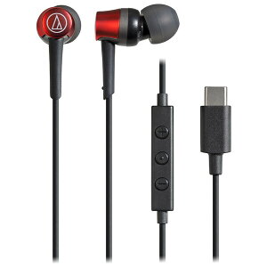 オーディオテクニカ ダイナミック密閉型Type-Cコネクタイヤホン(レッド) ATH-CKD3C-RD audio-technica