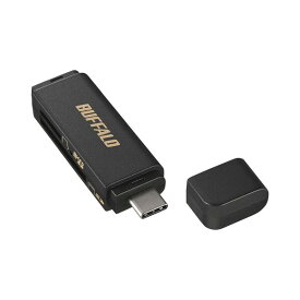 BSCR120U3CBK バッファロー USB3.0 Type-C接続 カードリーダー SD用直挿し ブラック（ブラック）