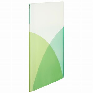 プラス Pasty (パスティ) クリアファイル A4 10ポケット(マスカットグリーン) FC-390P(98395)