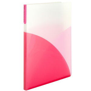 プラス Pasty (パスティ) 2穴 ワンタッチスライド ファイル A4(チェリーピンク) FL-110OS(98851)