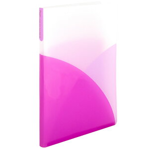 プラス Pasty (パスティ) 2穴 ワンタッチスライド ファイル A4(ラズベリーピンク) FL-110OS(98852)