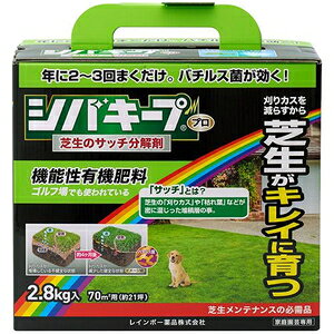 芝生用除草剤 除草剤 雑草 シバキーププロ芝生のサッチ分解剤 2.8kg レインボー薬品 シバキ-プPROサツチブンカイ2.