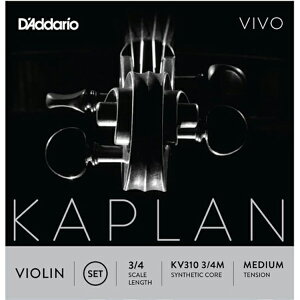 �_�_���I �o�C�I�������@�Z�b�g KV310 3/4M D'Addario�@Kaplan Vivo Violin Strings