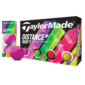 TM-DISSFT-12P-MLTI テーラーメイド ディスタンス＋ソフト マルチカラー ボール 1ダース 12球入り TaylorMade 2019 BALL DISTANCE+ SOFT MultiColor