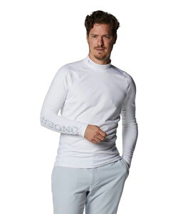 アンダーアーマー コールドギア フィッティド ロングスリーブ モック シャツ(White/HaloGray/HaloGray・サイズ:XXL) 1375336-100-XXL UNDER ARMOUR COLDGEAR