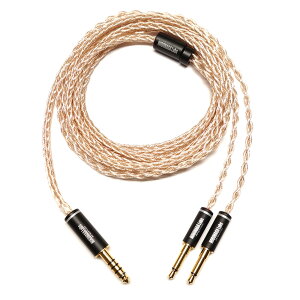 ノブナガラボ ヘッドホンリケーブル(1.8m)【3.5mm2極ストレート×2⇔4.4mm5極バランス】蓼科 (Tateshina) NLI-TSN NOBUNAGA LABS