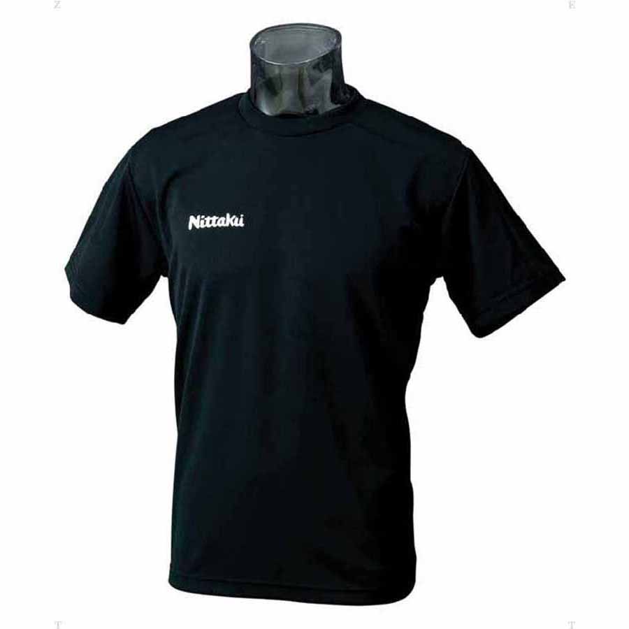 NT-NX2062-71-M ニッタク 卓球用Tシャツ（男女兼用・ジュニア）（ブラック・Mサイズ） Nittaku ドライ Tシャツ ウェア 