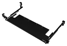 バウヒュッテ 後付けキーボードスライダー「ワイド」 (幅115cm×奥行40.5～70.5cm) ブラック BHP-K1000-BK
