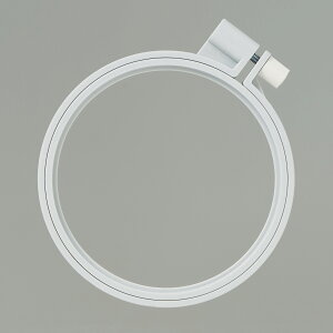 クロバー カラフル刺しゅう枠10cm グレー 57-258