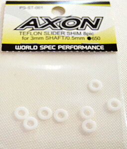 AXON TEFLON SLIDER SHIM 8pic for 3mm SHAFT/0.5mm �yPS-ST-001�z