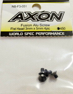 AXON Fusion Alu Screw (Flat Head 3mm x 5mm 4pic) �yNB-F3-051�z