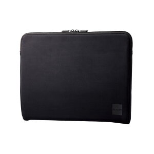 エレコム 〜14インチ対応 パソコンケース 耐衝撃 撥水加工 コンパクト スリム ファスナー式 低反発ウレタン 内側起毛(ブラック) BM-IBTHF03BK