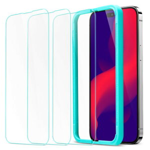 ESR iPhone 14 Pro Max�p �t���ی십���K���X�t�B���� 9H�d�x 3�p�b�N Premium Clear 9H Fullcover Tempered Glass Screen Protector ESR206
