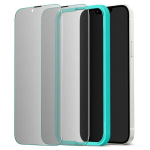 ESR iPhone 14 Plus/13 Pro Max�p �t���ی십���K���X�t�B���� �v���C�o�V�[ 9H�d�x Black Edge 2�p�b�N Premium Clear 9H Fullcover Tempered Glass Privay Screen Protector ESR193