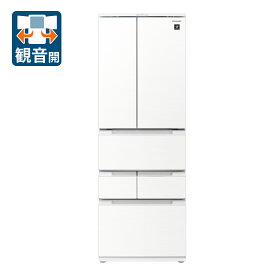（標準設置料込）冷蔵庫　シャ－プ　大型 SJ-MF50K-W シャープ 504L 6ドア冷蔵庫（ラスティックホワイト） SHARP [SJMF50KW]