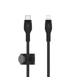 BELKIN BOOSTCHARGE@PRO Flex@USB-C to Lightning ϋvҍVRP[u 2m@(ubN) CAA011BT2MBK