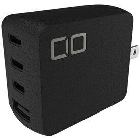 CIO NovaPort QUAD 65W 4ポート(USB-C×3・USB-A×1) GaN急速充電器（ブラック） CIO-G65W3C1A-N-BK