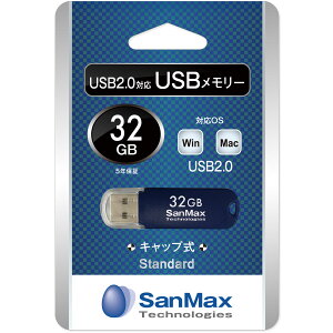 SanMax�b�T���}�b�N�X USB2.0�Ή� �t���b�V�������� 32GB SU2S32C