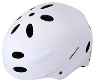 キャプテンスタッグ 子供用ヘルメット【対象サイズ:54〜56cm未満】(マットホワイト) Y-6538 CAPTAIN STAG cerf