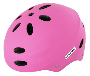 キャプテンスタッグ 子供用ヘルメット【対象サイズ:54〜56cm未満】(マットピンク) Y-6547 CAPTAIN STAG cerf