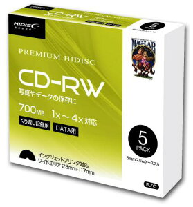 HIDISC f[^pCD-RWm4{Ή /700MB /CNWFbgΉ /v^uiCh/zCgj /5n nCfBXN HDCRW80YP5SC
