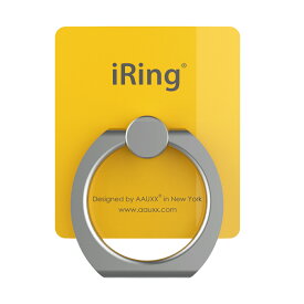 AAUXX スマホリングとフックセット『iRing Hook Premium』（イエロー） UMS-IR01HKYE