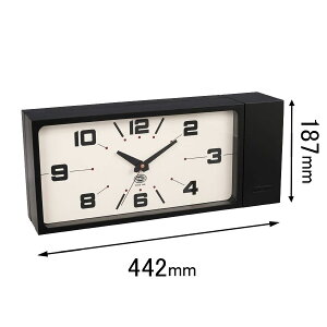 _g yʎvz|v DULTON DOUBLE FACE CLOCK RECTANGLE BLACK _u tFCX NbN N^O H21-0362BK [H210362BK]yԕiAz