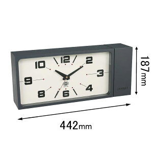 _g yʎvz|v DULTON DOUBLE FACE CLOCK RECTANGLE GRAY _u tFCX NbN N^O H21-0362GY [H210362GY]yԕiAz