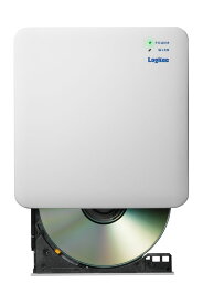 Logitec（ロジテック） スマホ タブレット用 外付け CD DVDドライブ Wi-Fi ワイヤレス接続 2.4GHz/5GHz 高速 再生・録音 CDレコミュージック対応 【 iPhone iOS iPadOS Android ウォークマン Windows Mac Chrome 等対応 】（ホワイト） LDR-SM5WUVWH