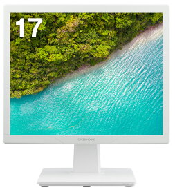 グリーンハウス 17型 液晶ディスプレイ（SXGA/TNパネル（ノングレア)/アナログRGB・HDMI/スピーカー搭載）（ホワイト） GREEN HOUSE GH-LCS17D-WH