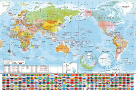 ビバリー 世界地図おぼえちゃおう！ 80ピース【80-027】 ジグソーパズル