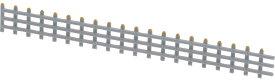 ［鉄道模型］グリーンマックス 【再生産】(Nゲージ) 2504 着色済み 鉄路柵（コンクリート）（組立キット）